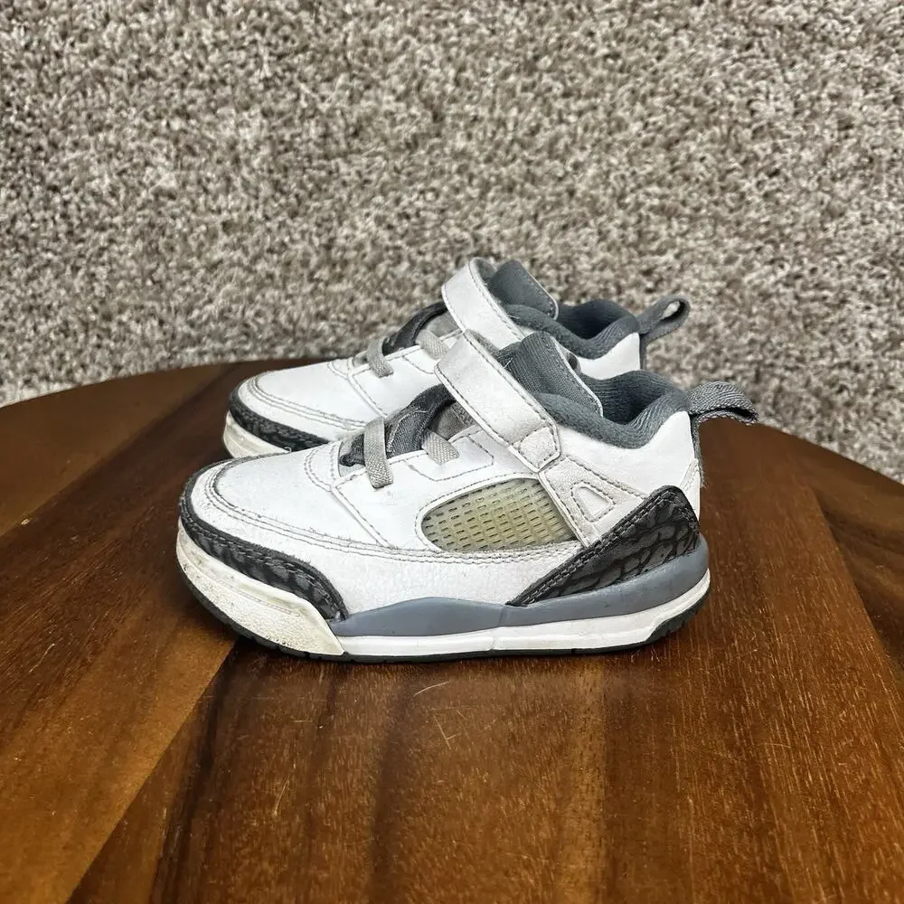 Jordan Spizike Low Toddler Size 7C Sneakers White Wolf Grey FQ3952-102